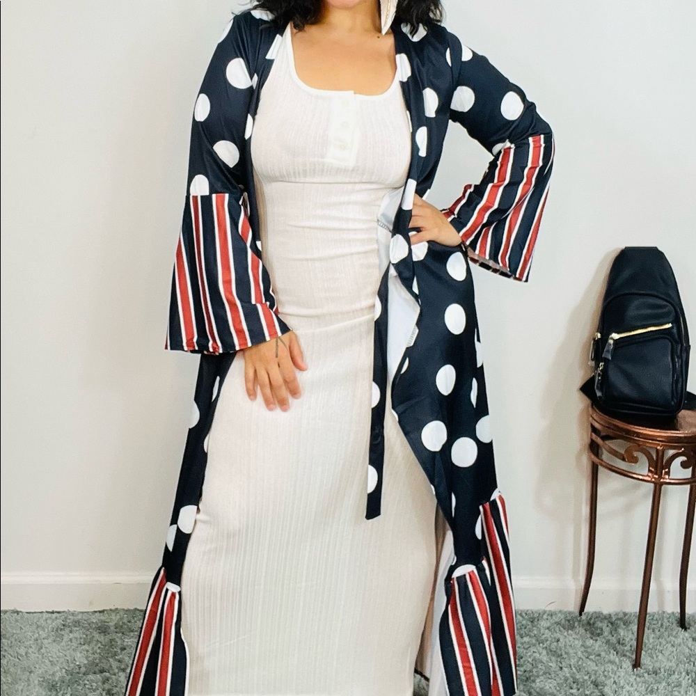 Elegant Duster / Wrap Dress: 2X - Picture 3 of 14